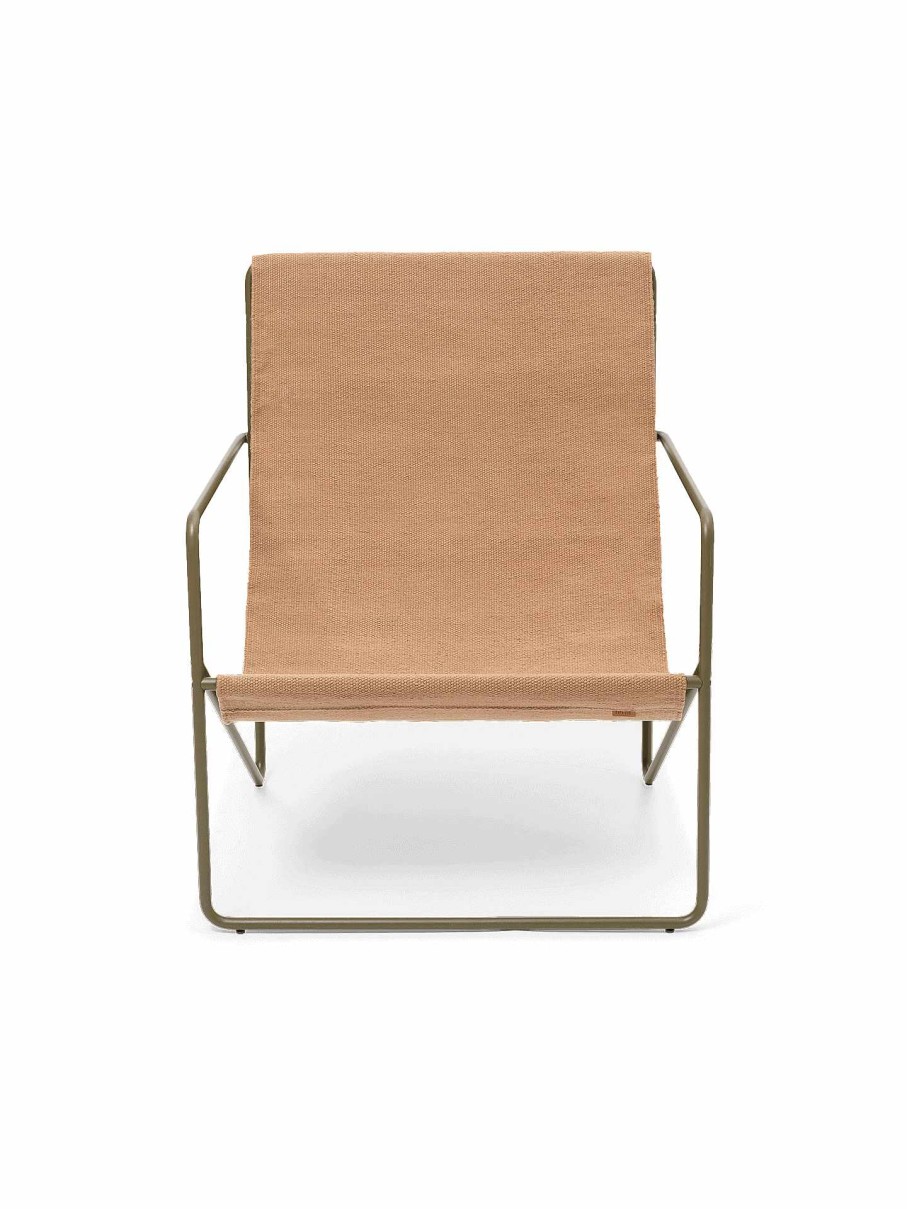 Outdoor Living Ferm Living | Desert Lounge Chair - Olive/ Sand