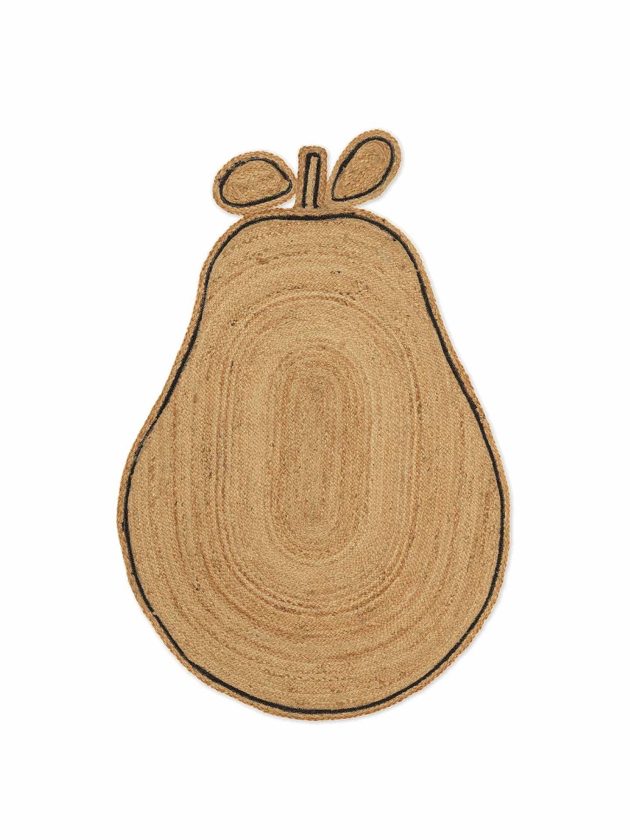 Kids Ferm Living | Pear Braided Jute Rug Natural