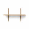 Furniture Ferm Living | Sector Shelf - Single - Narrow - Natural /Black Brass Oak