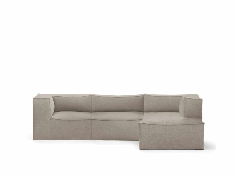 Furniture Ferm Living | Catena Sofa Large Combi2 Cotton Linen Natural