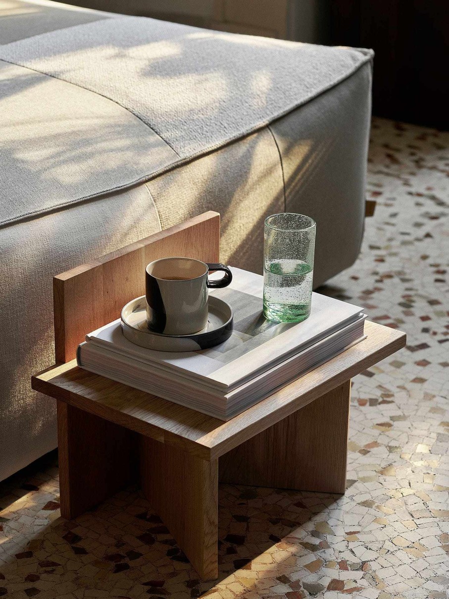 Kitchen Ferm Living | Inlay Cup With Saucer /Brown Sand