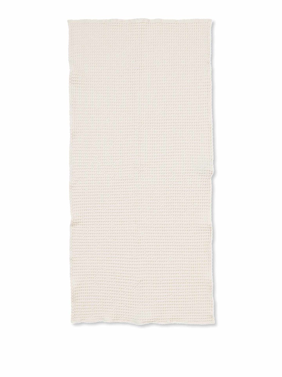 Textiles Ferm Living | Organic Bath Towel - Off-White Offwhite