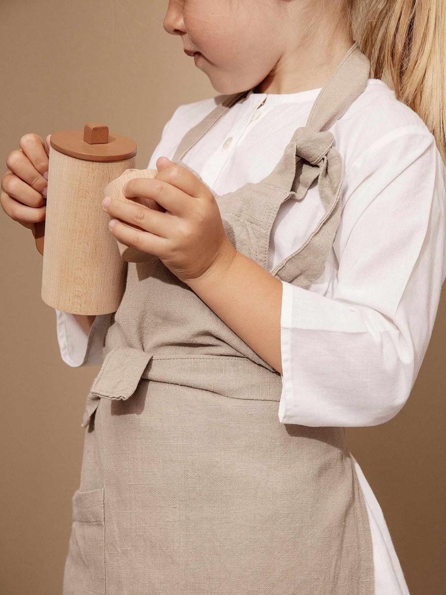 Kitchen Ferm Living | Kids Hale Apron Sand