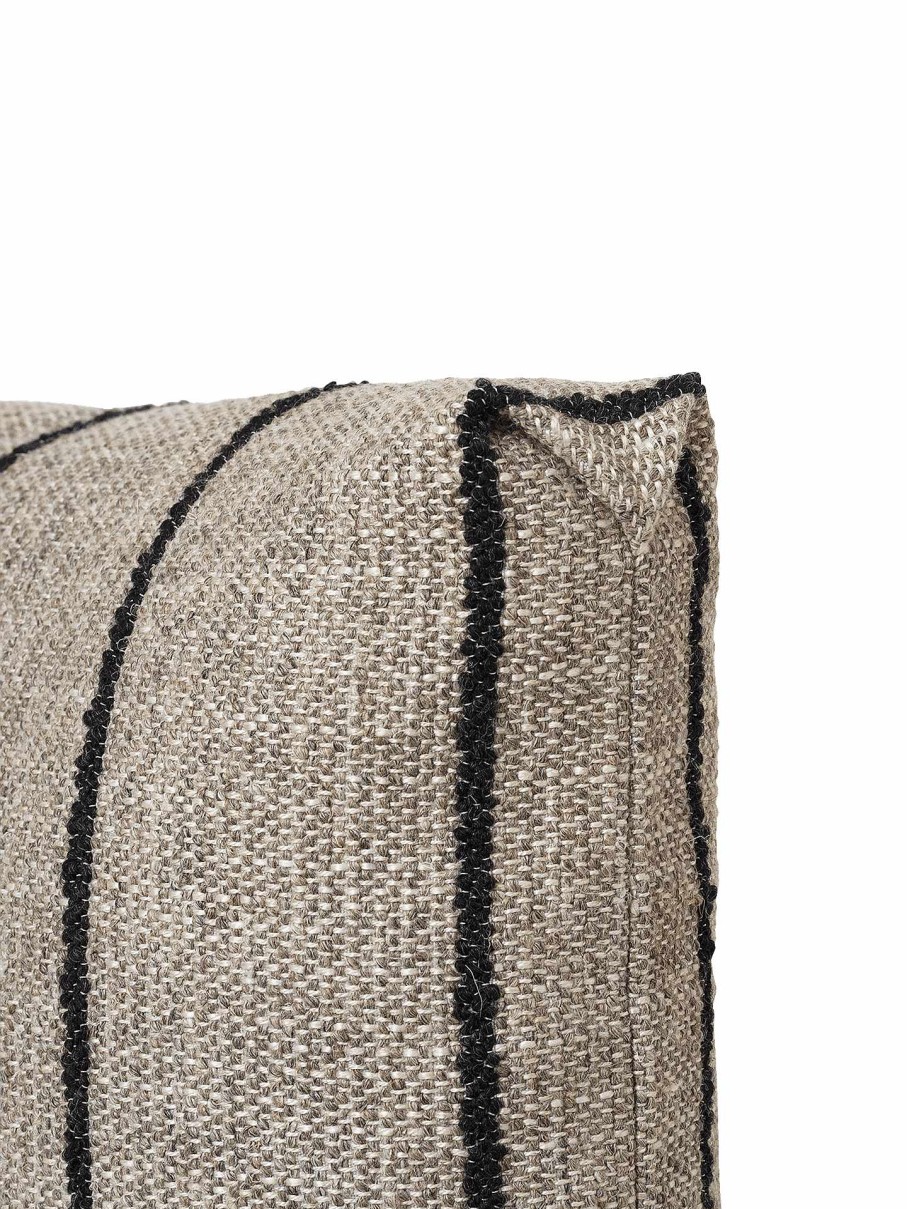 Textiles Ferm Living | Clean Cushion - Pasadena /Black Sand