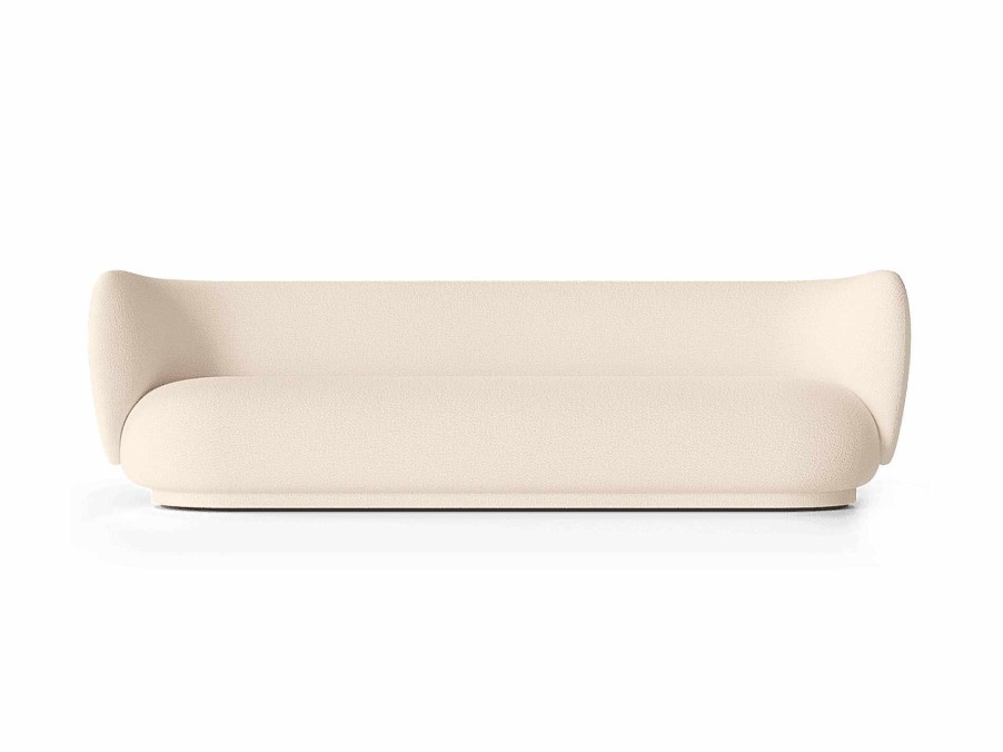 Furniture Ferm Living | Rico Sofa 4 - Wool Boucle - Off-White Offwhite