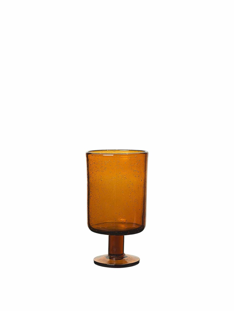 Kitchen Ferm Living | Oli Wine Glass Amber