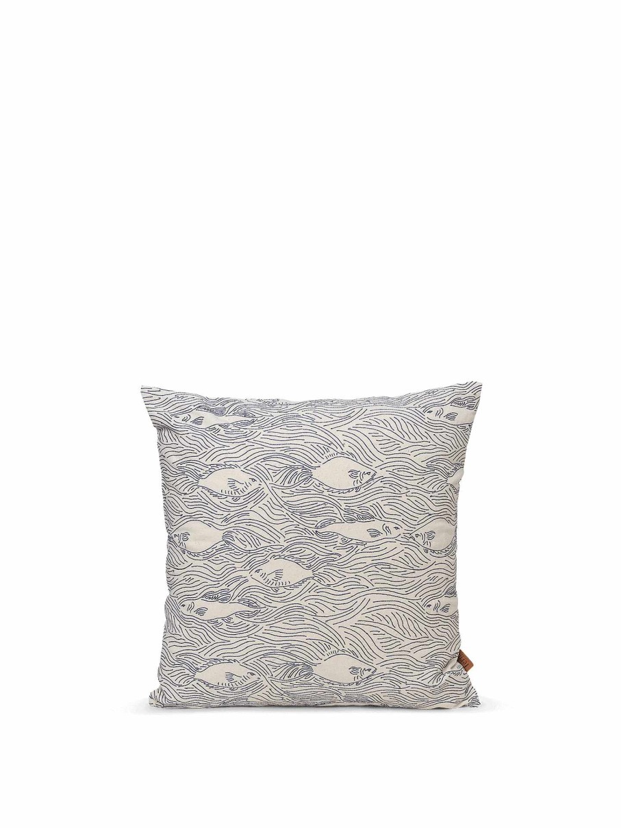 Textiles Ferm Living | Stream Cushion - Off-White Offwhite