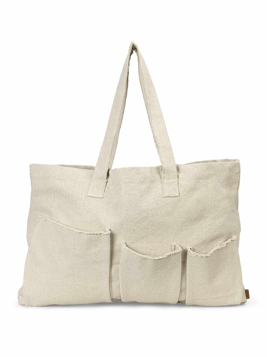 Textiles Ferm Living | Pocket Weekend Bag - Off-White Offwhite