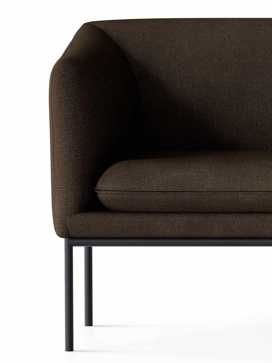 Furniture Ferm Living | Turn Sofa 3 - Black - Hallingdal Dark Brown