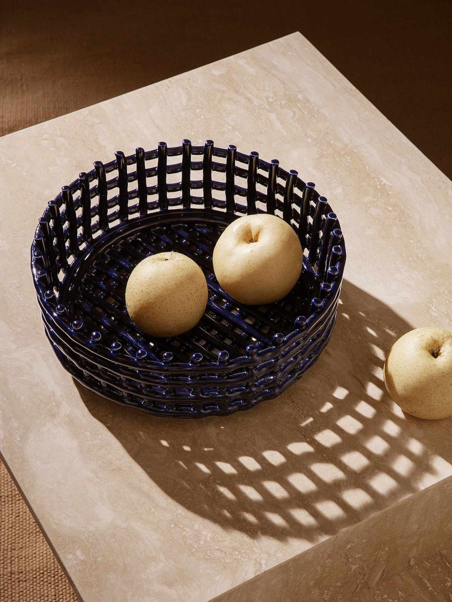 Kitchen Ferm Living | Ceramic Centrepiece Blue