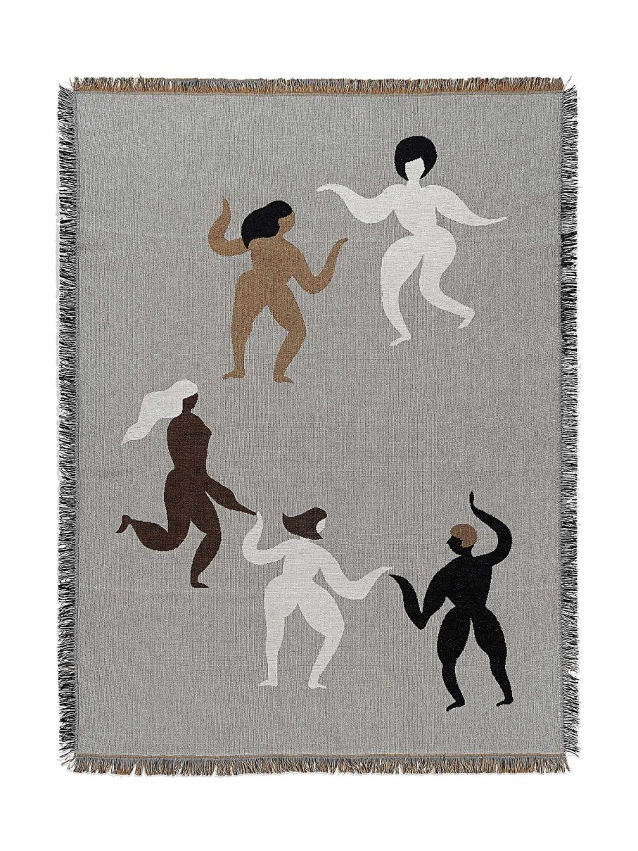 Textiles Ferm Living | Free Tapestry Blanket Grey