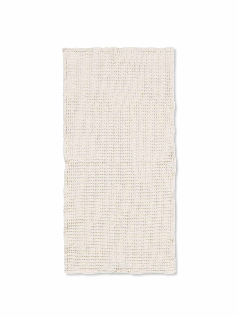 Textiles Ferm Living | Organic Hand Towel - Off-White Offwhite