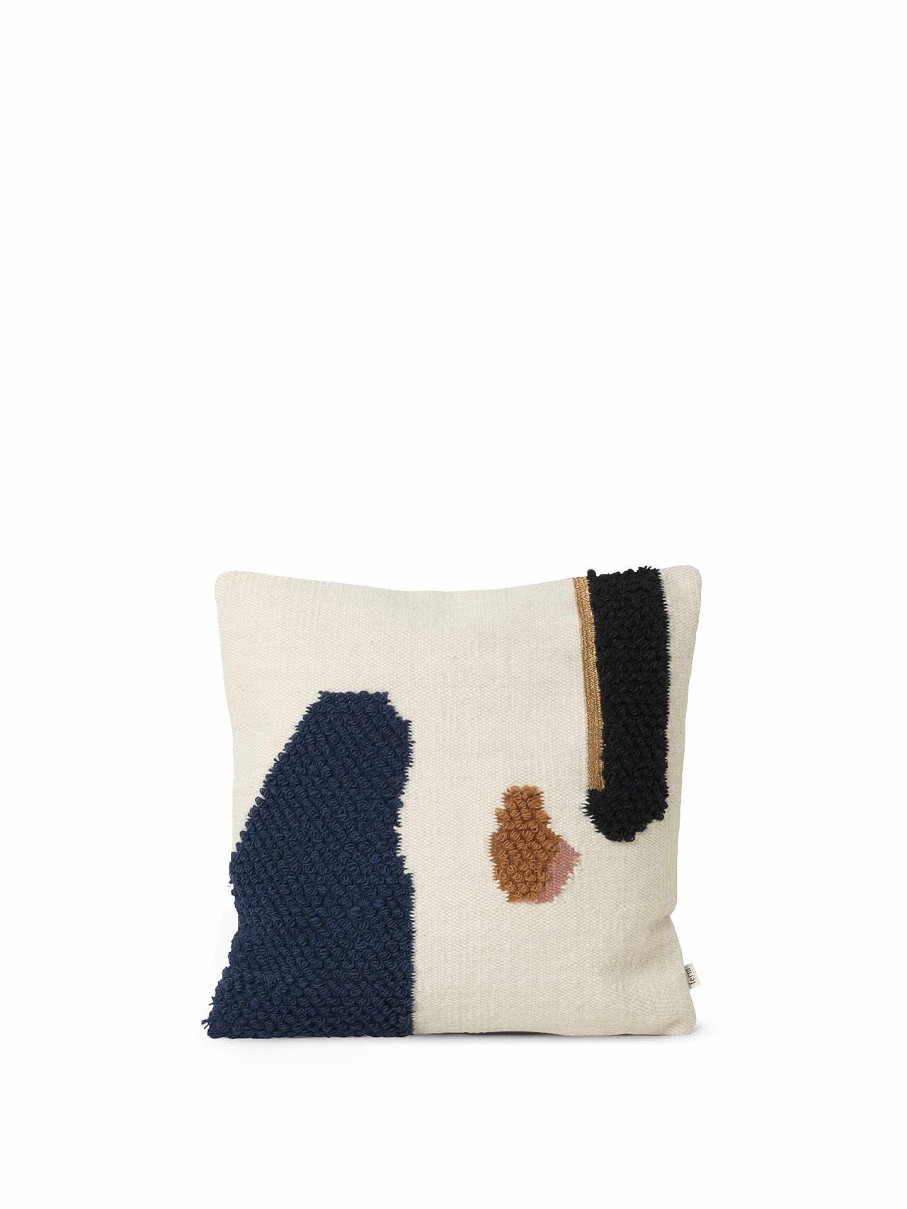 Textiles Ferm Living | Loop Cushion Cover - Mount Dark Blue