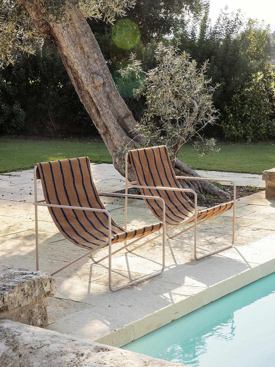 Outdoor Living Ferm Living | Desert Lounge Chair - Cashmere/ S Stripe