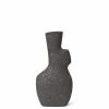 Green Living Ferm Living | Yara Vase - Large - Rustic Iron Dark Grey