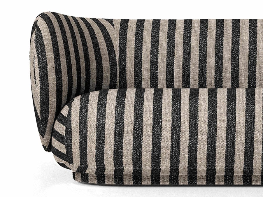 Furniture Ferm Living | Rico Sofa 3 - Louisiana Sand/Black