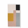 Rugs Ferm Living | Kelim Rug - Squares - Medium Curry