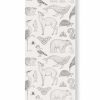 Wallpaper Ferm Living | Katie Scott Wallpaper - Animals - Off-White Offwhite