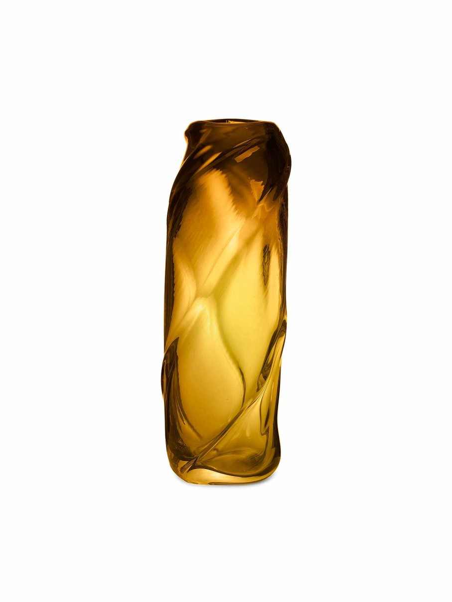 Green Living Ferm Living | Water Swirl Vase - Tall Amber