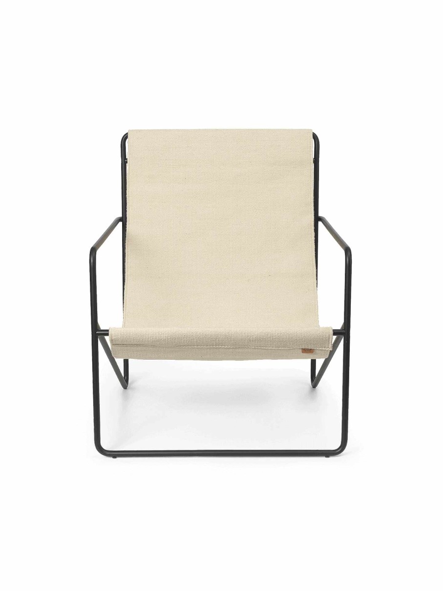 Outdoor Living Ferm Living | Desert Lounge Chair - Black/ Cloud