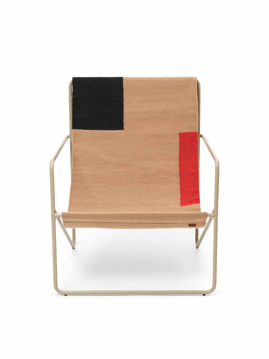 Outdoor Living Ferm Living | Desert Lounge Chair - Cashmere/ Block