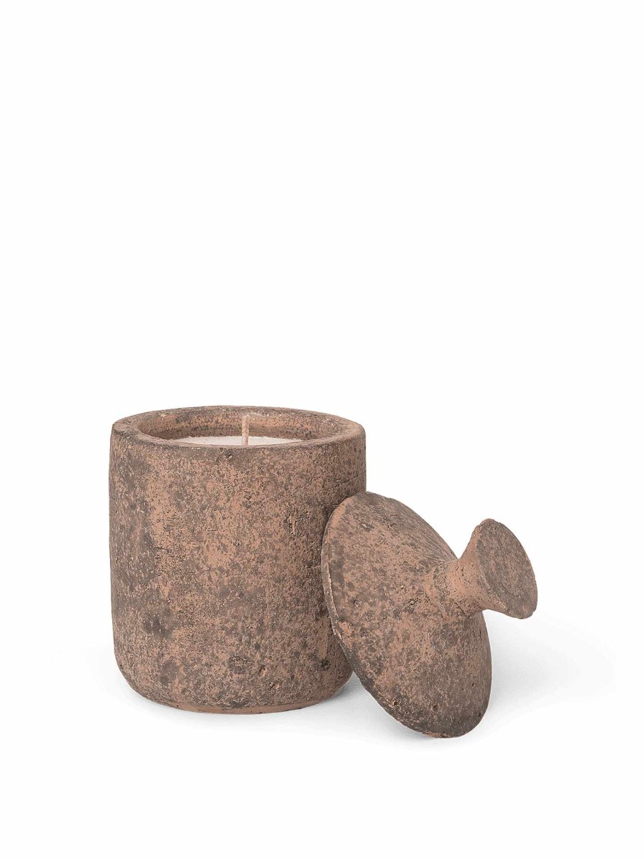 Accessories And Decorations Ferm Living | Ura Scented Candle - Burned Sienna Sand