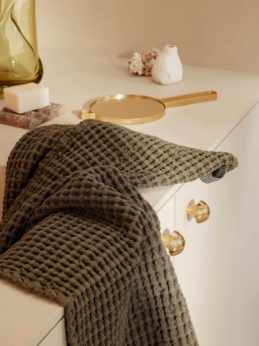 Textiles Ferm Living | Organic Hand Towel Olive