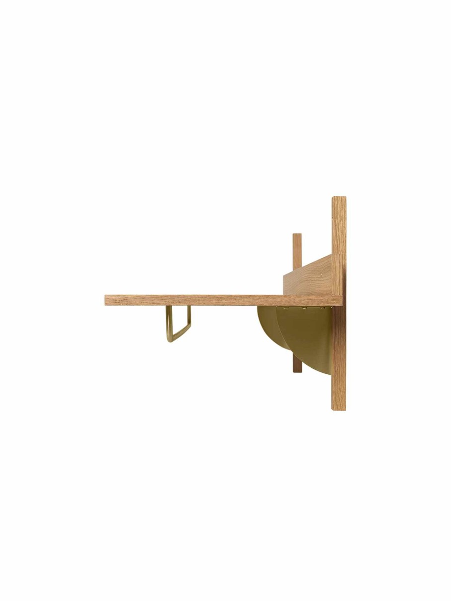 Furniture Ferm Living | Sector Rack Shelf /Brass Oak