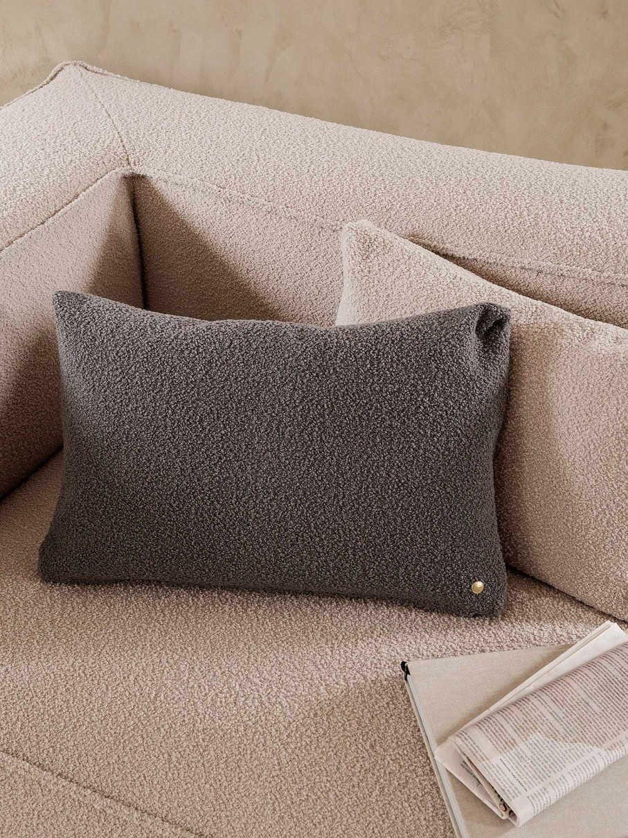 Textiles Ferm Living | Clean Cushion - Wool Boucle Grey