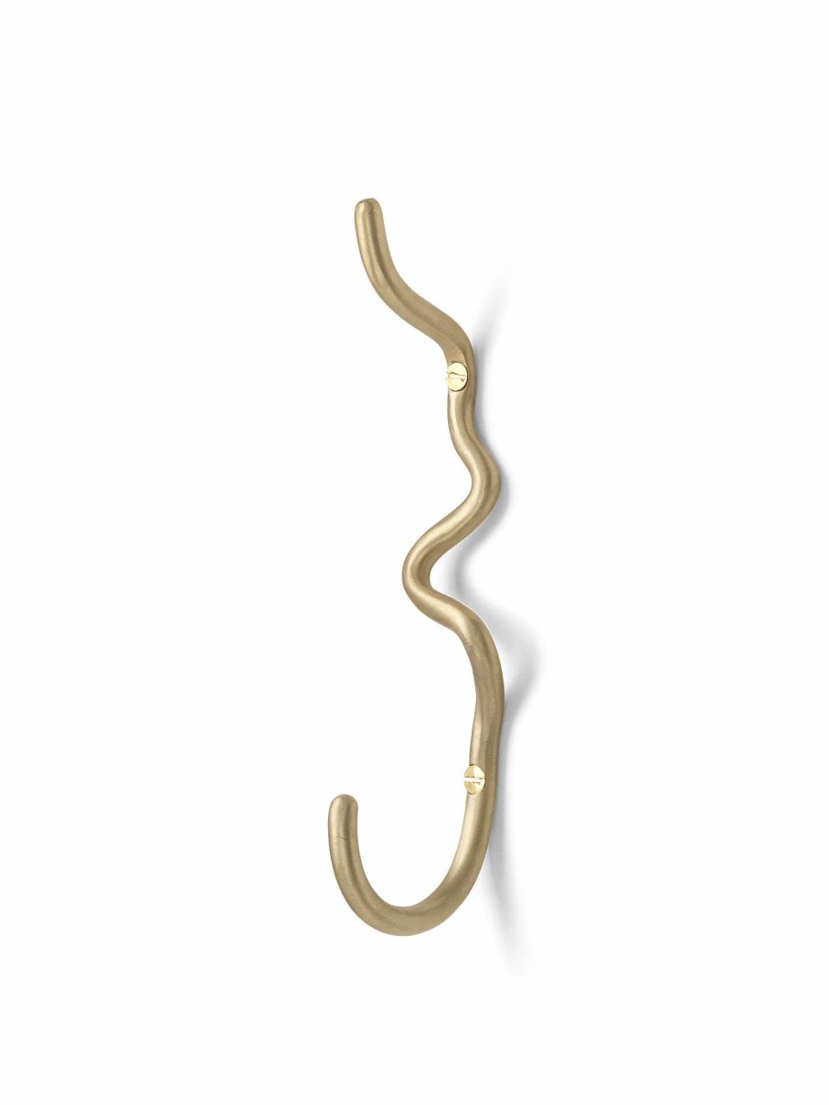 Accessories And Decorations Ferm Living | Curvature Hook Brass