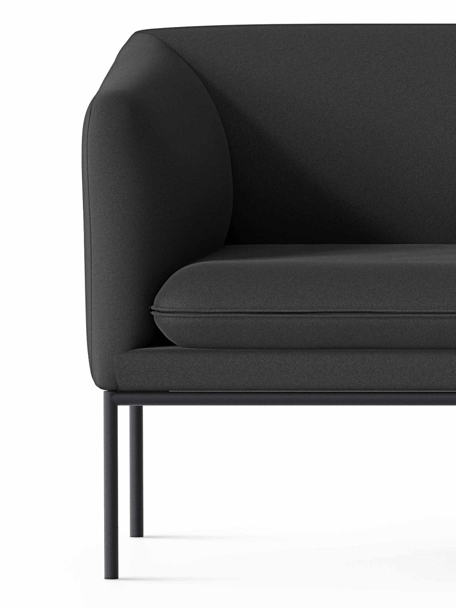 Furniture Ferm Living | Turn Sofa 2 - Black - Focus Grey