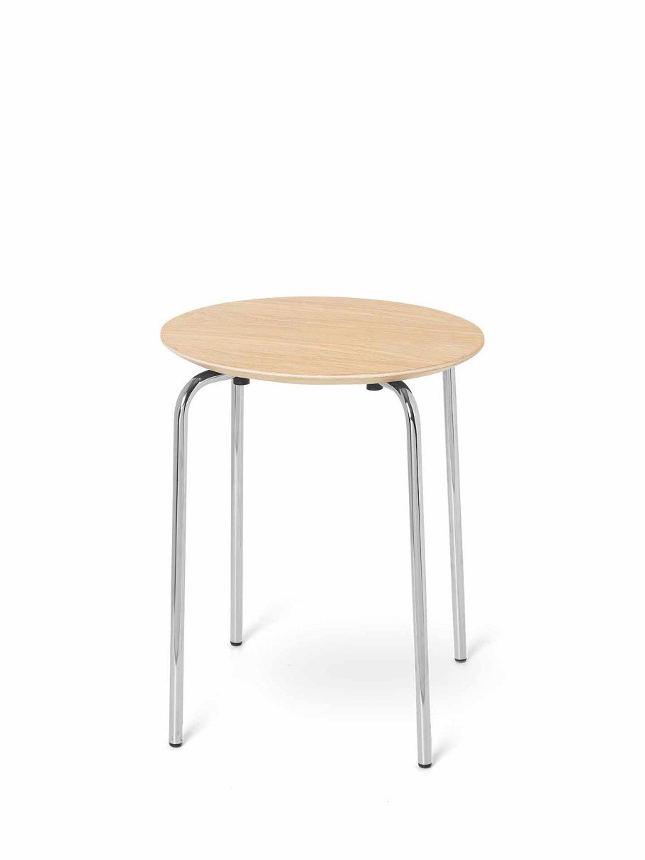 Furniture Ferm Living | Herman Stool - Chrome White Oiled Oak