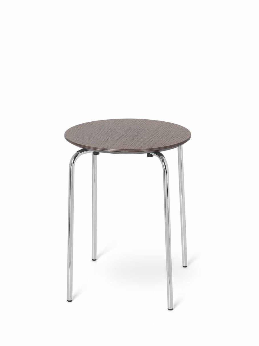 Furniture Ferm Living | Herman Stool - Chrome Dark Stained Oak