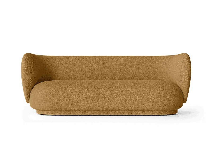 Furniture Ferm Living | Rico Sofa 3 - Wool Boucle Sugar Kelp