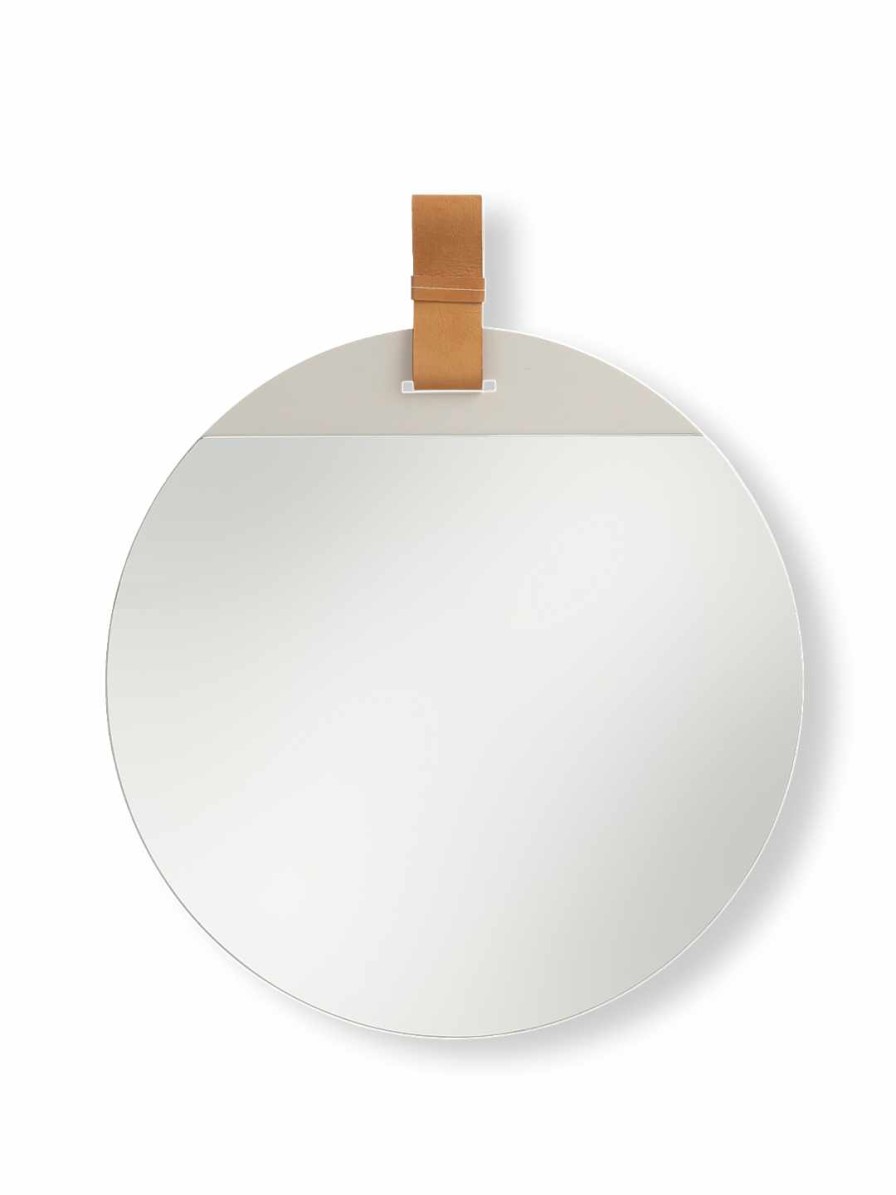 Accessories And Decorations Ferm Living | Enter Mirror - Large Brown