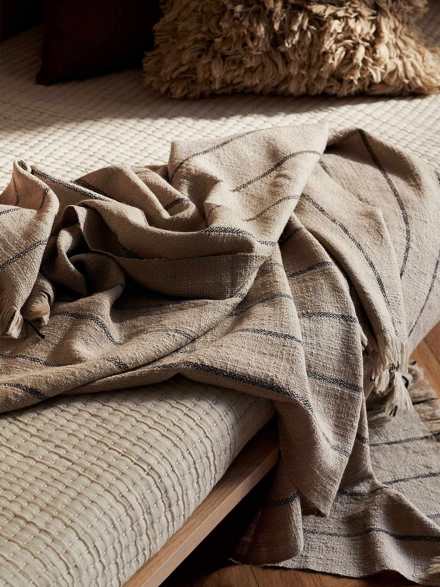 Outdoor Living Ferm Living | Calm Blanket /Black Camel