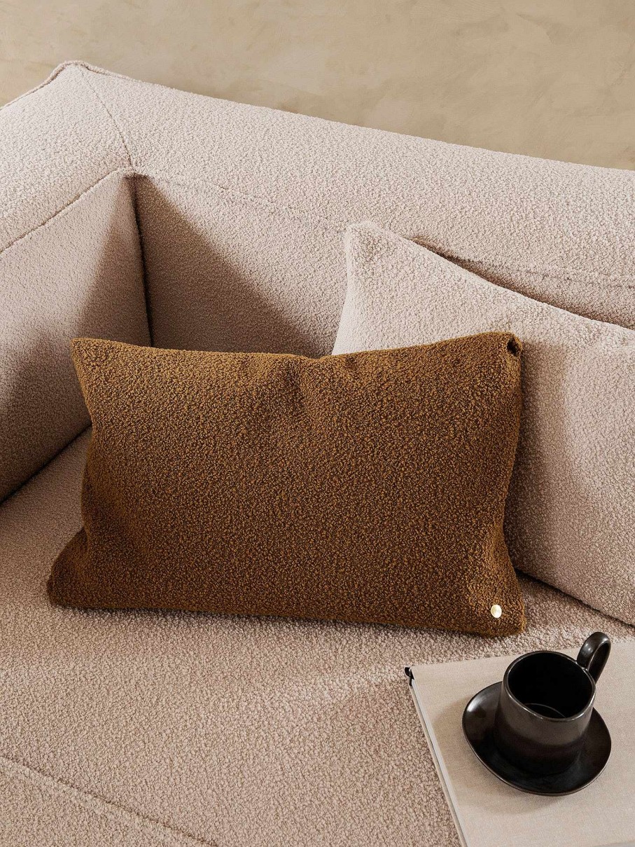 Textiles Ferm Living | Clean Cushion - Wool Boucle Sugar Kelp