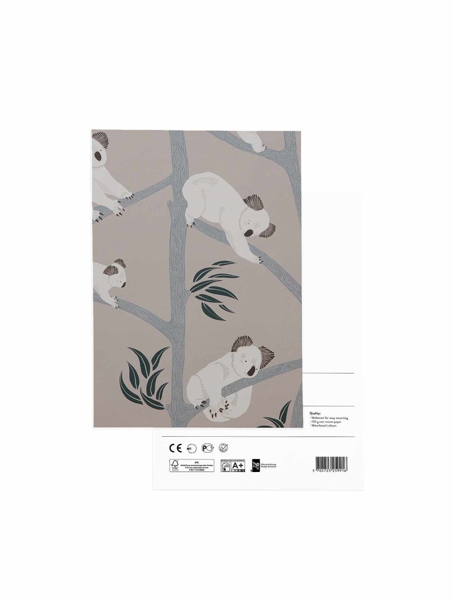 Wallpaper Ferm Living | Wallpaper Sample - Koala Grey