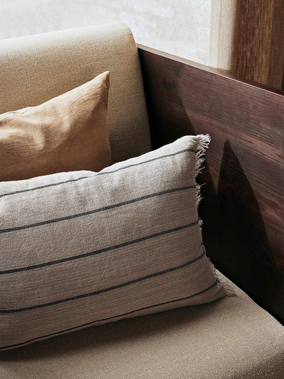 Textiles Ferm Living | Calm Cushion - Rectangular /Black Camel