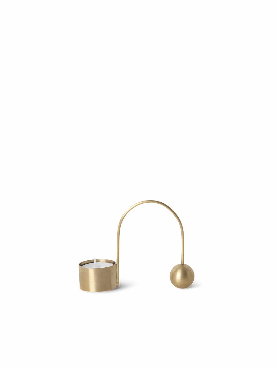 Accessories And Decorations Ferm Living | Balance Tealight Holder Brass