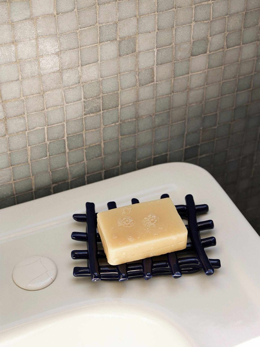 Accessories And Decorations Ferm Living | Ceramic Soap Tray Blue