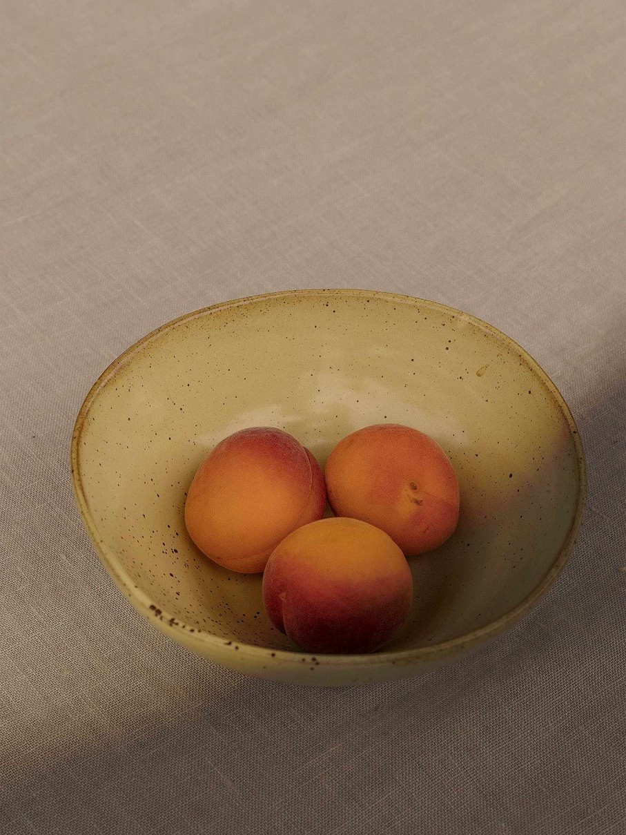 Kitchen Ferm Living | Flow Bowl - Medium Speckle Yellow