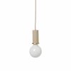 Lighting Ferm Living | Socket Pendant Low Cashmere