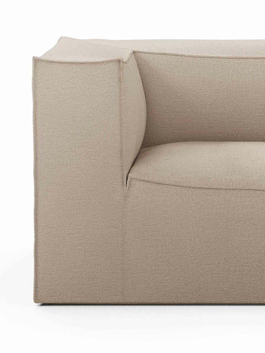 Furniture Ferm Living | Catena Sofa Armrest Left S400 Rich Linen Natural