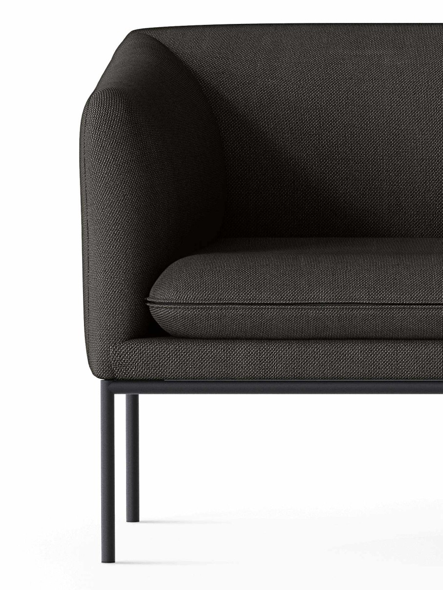 Furniture Ferm Living | Turn Sofa 2 - Black - Steelcut Trio Dark Brown