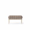 Furniture Ferm Living | Turn Pouf - Cashmere - Pasadena /Black Sand