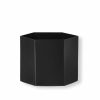 Green Living Ferm Living | Hexagon Pot Xl Black