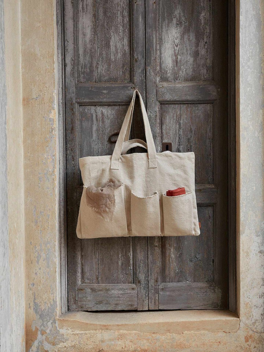 Textiles Ferm Living | Pocket Weekend Bag - Off-White Offwhite