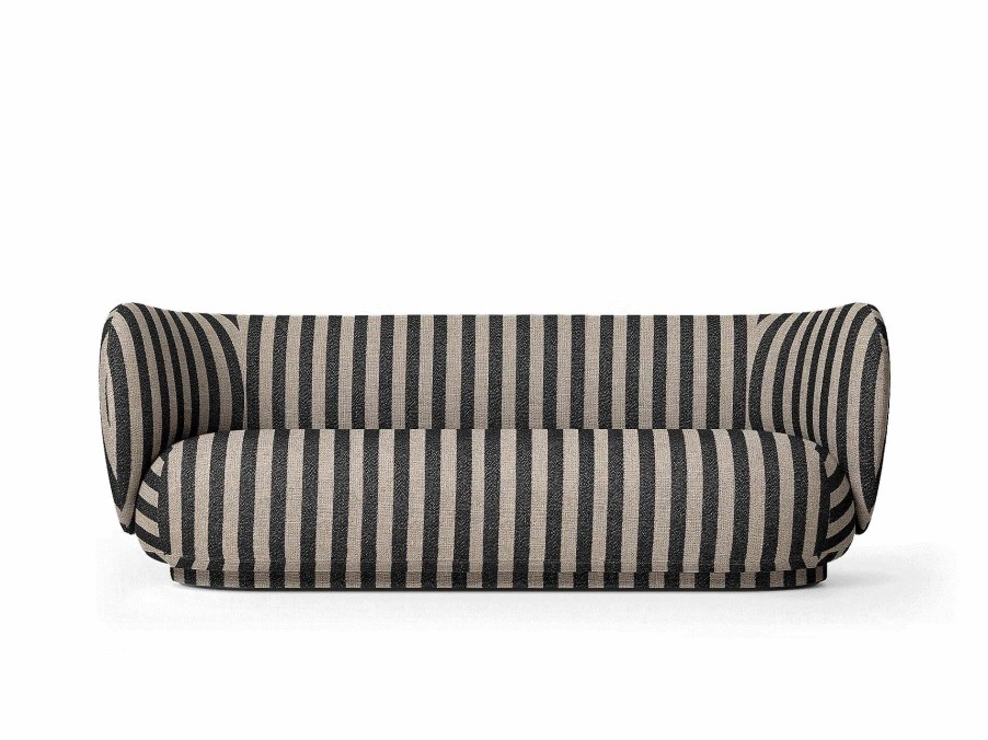 Furniture Ferm Living | Rico Sofa 3 - Louisiana Sand/Black