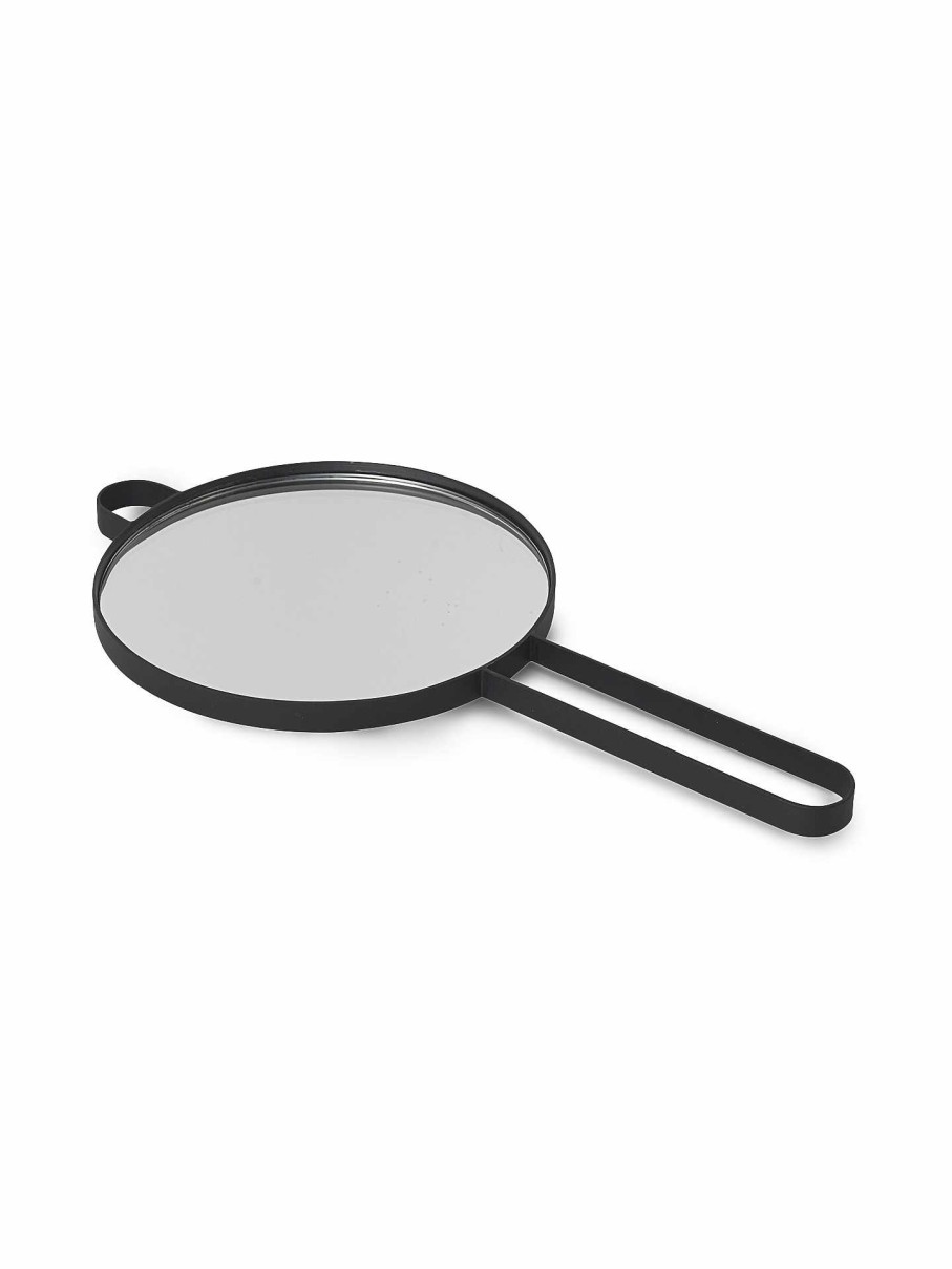 Accessories And Decorations Ferm Living | Poise Hand Mirror Black